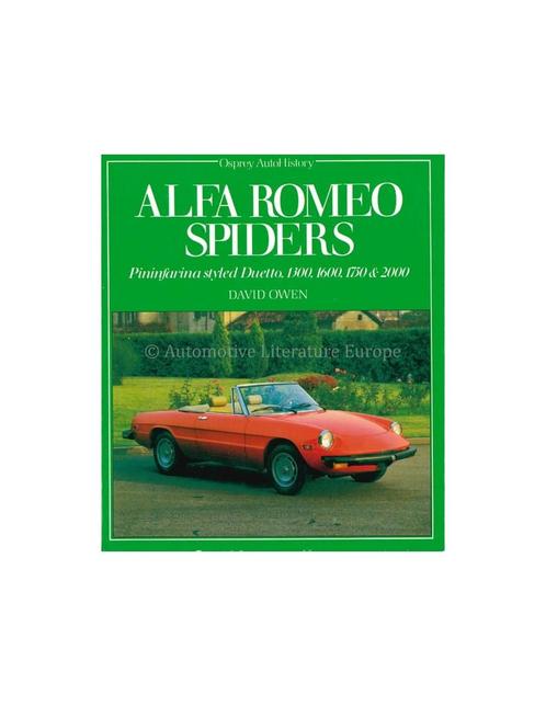 ALFA ROMEO SPIDERS, PININFARINA STYLED DUETTO, 1300, 1600,, Livres, Autos | Livres