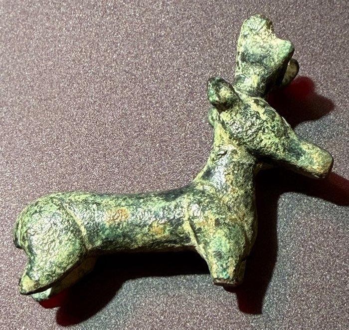 Oud-Grieks Brons Aantrekkelijk zoomorfe beeldje dat, Antiek en Kunst, Antiek | Overige Antiek