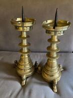 Kandelaar (2) - Verguld brons - Set kandelaars - 46 cm - 8