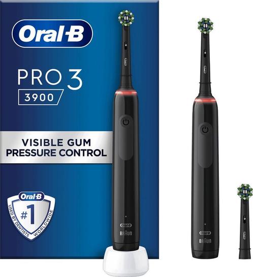 Elektrische Tandenborstel 2 borstels Oral-B Pro 3 3900 -..., Handtassen en Accessoires, Uiterlijk | Parfum, Nieuw, Verzenden
