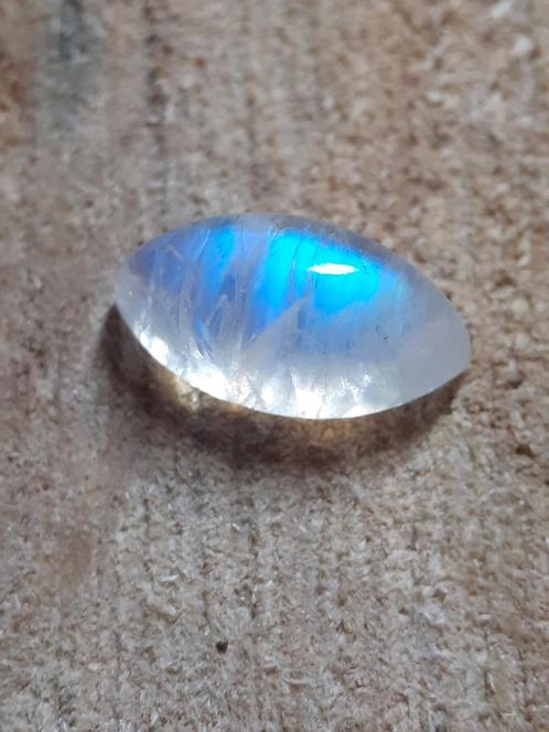 Marquise cabochon natural blue moonstone, 3.10 ct, Bijoux, Sacs & Beauté, Pierres précieuses, Envoi