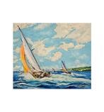 Gaspar Ferrer (XX) - Marine scene with sailboats, Antiek en Kunst