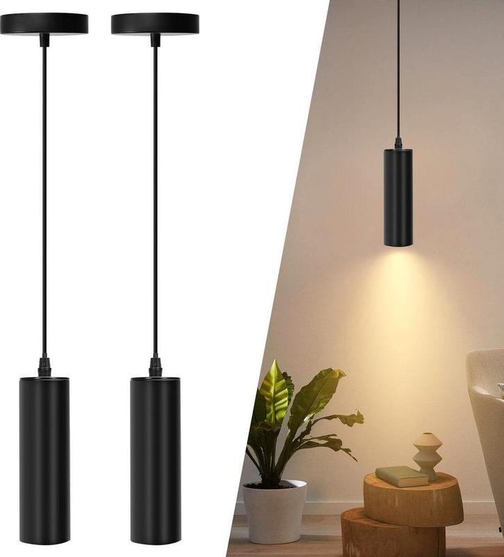 Aigostar 10MN6 - 2x Hanglamp Industrieel - GU10 Fitting - Pe, Huis en Inrichting, Overige Huis en Inrichting, Verzenden