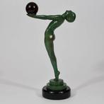 Max le Verrier - Sculpture, Art Deco Lueur - 33 cm - Métal, Antiek en Kunst