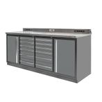 Professionele werkbank – montagetafel 215 x 70 x 95 cm. met, Doe-het-zelf en Bouw, Werkbanken, Nieuw, Ophalen of Verzenden