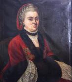 European School (XVIII) - Portrait of Maria Amalia of Saxony, Antiek en Kunst