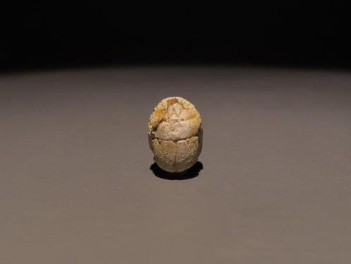 Égypte ancienne Stéatite Scarabée au nom du pharaon, Verzamelen, Mineralen en Fossielen