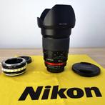 Samyang Optics 35 mm F 1.4 for Nikon + adapter Emount for, Nieuw