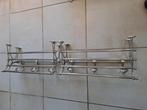Kapstok (2) - Nikkel in zilver - Met hoedenplank