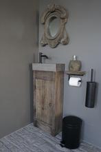 Gerjan Toiletmeubel Vergrijsd 1-Deur Links, Huis en Inrichting, Badkamer | Badkamermeubels, Nieuw, Verzenden