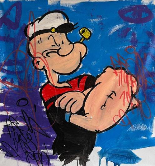 Freda People (1988-1990) - Popeye XL, Antiek en Kunst, Kunst | Schilderijen | Modern
