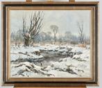 Frans Manders (1939) - Wintermorgen aan de Dommel