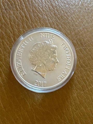 Niue. 2 Dollars 2017 Disney - MICKEY MAUS , 1 Oz (.999)