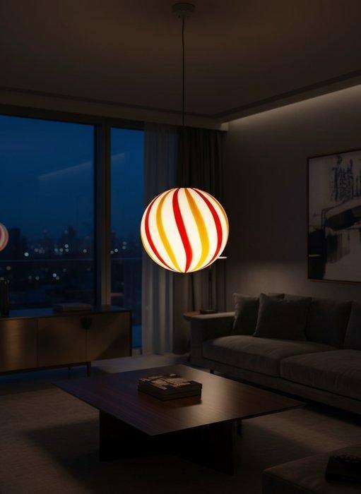 Lamp - Glas - hanglamp, Antiek en Kunst, Antiek | Verlichting