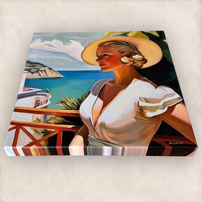 Biatturi Irina - Terrasse à Monaco, Antiek en Kunst, Kunst | Designobjecten