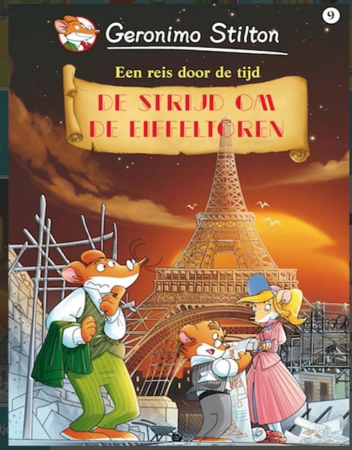Geronimo Stilton strip - De strijd om de Eiffeltoren, Boeken, Stripverhalen, Gelezen, Verzenden