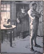 Spotprent over executie van Zuid-Afrikaans militair tijde..., Antiek en Kunst, Kunst | Litho's en Zeefdrukken, Verzenden