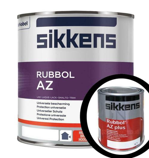 Sikkens Rubbol AZ hoogglans voor buiten 1000 ml / 2500 ml RA, Bricolage & Construction, Peinture, Vernis & Laque, Envoi