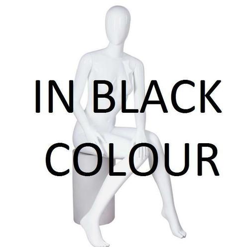 *TIP*  Faceless etalagepop dame zittend glossy zwart LGZ7-G, Articles professionnels, Aménagement de Bureau & Magasin | Commerce & Inventaire
