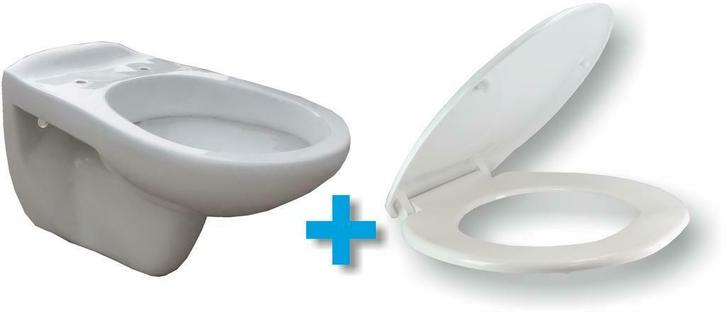 Sanifun Hangtoilet Macarena 540 wit combi, Doe-het-zelf en Bouw, Sanitair