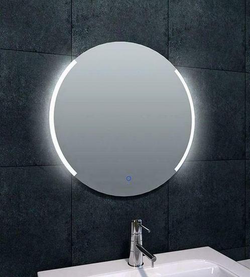 Round dimbare LED condensvrije spiegel rond 600, Huis en Inrichting, Woonaccessoires | Spiegels, Ophalen of Verzenden