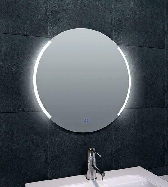 Round dimbare LED condensvrije spiegel rond 600, Huis en Inrichting, Woonaccessoires | Spiegels, Ophalen of Verzenden