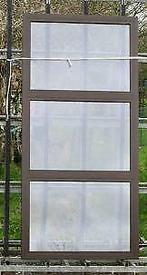 pvc raam , chassis van 100 x 210  donkere eik, 75 tot 150 cm, Kunststof, Raamkozijn, Nieuw