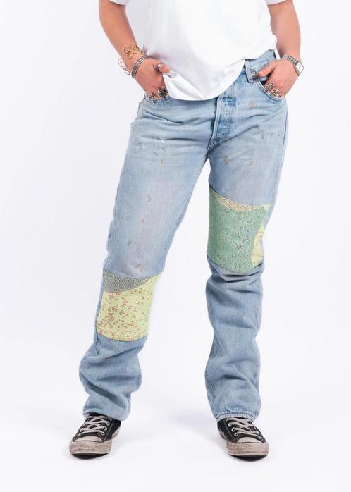 Upcycled Jeans by URC + BYBORRE, Kleding | Dames, Spijkerbroeken en Jeans, Ophalen of Verzenden