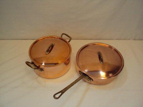 1 Cocotte et 1 sauteuse avec couvercle made in France - -, Antiek en Kunst, Antiek | Keukengerei