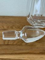 Karaf - Zilver en Kristal - Zilveren hals, Antiek en Kunst