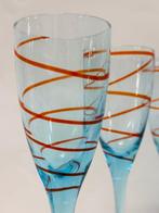 Verre à champagne (6) - Champagne - Verre - « Spirale »,, Antiek en Kunst