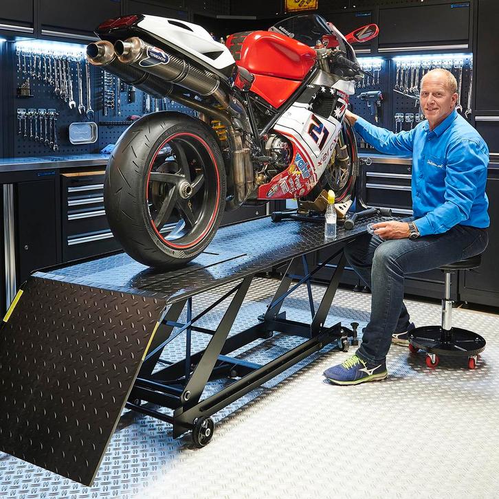 Datona Motorheftafel hydraulisch met poetskruk - Datona, Auto diversen, Autogereedschap, Ophalen of Verzenden