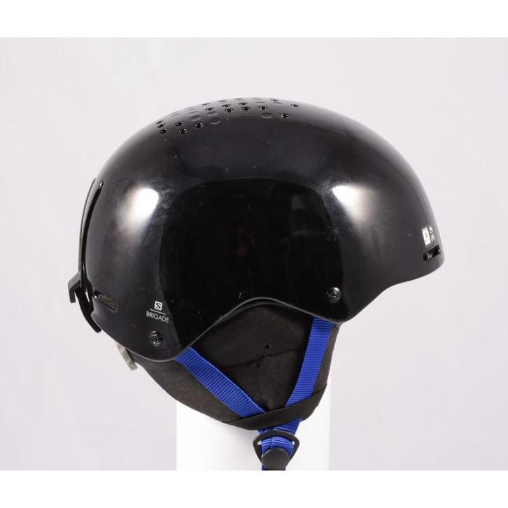 53 54 55 56 skihelm/snowboardhelm SALOMON BRIGADE, Black/dar, Sport en Fitness, Skiën en Langlaufen, Verzenden