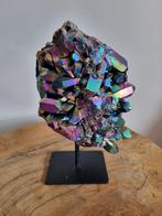 rainbow bergkristal cluster titanium coated 1,9 kilo -, Nieuw