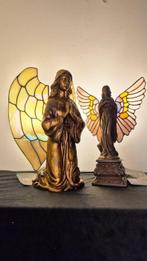 Tafellamp (2) - Glas-in-lood - Engelen 31cm, Antiek en Kunst