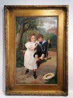 Evert Jan Boks (1838-1914) - Jouer à la balançoire