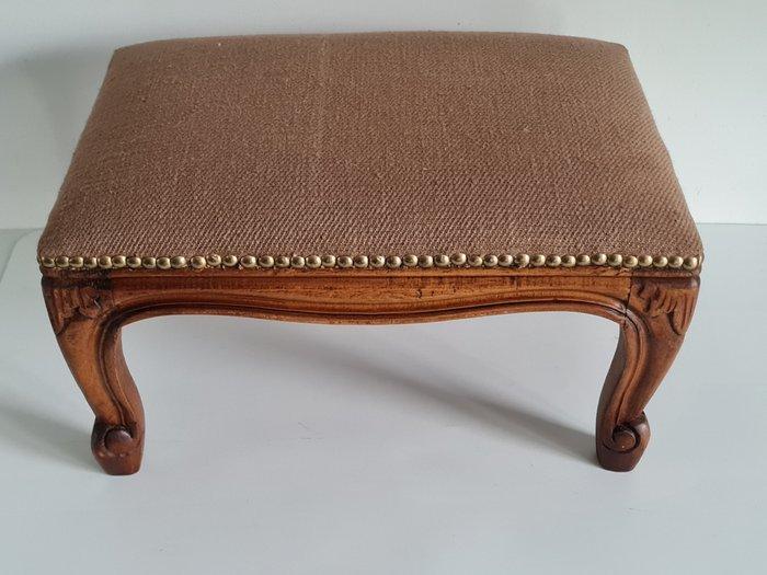 Voetenbank - prachtige voetenbank - voetbank Louis XV - Hout, Antiek en Kunst, Curiosa en Brocante