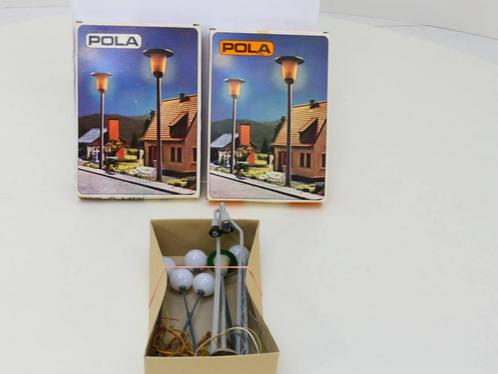 Schaal H0 Set Pola 70 - Pola 71 - straatlantaarn #2795, Hobby en Vrije tijd, Modeltreinen | H0, Brug, Tunnel of Gebouw, Gebruikt