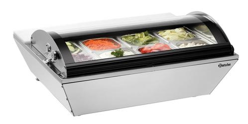 Bartscher opzetkoelvitrine 67L 8x 1/6 GN horeca, Elektronische apparatuur, Vriezers en Diepvrieskisten, Ophalen of Verzenden