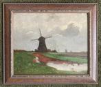 Gert Stegeman (1858-1940) - Molen in polder