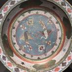 Emaille bord - Emaille, Brons, Antiek en Kunst