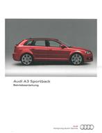 2011 AUDI A3 SPORTBACK INSTRUCTIEBOEKJE DUITS, Ophalen of Verzenden