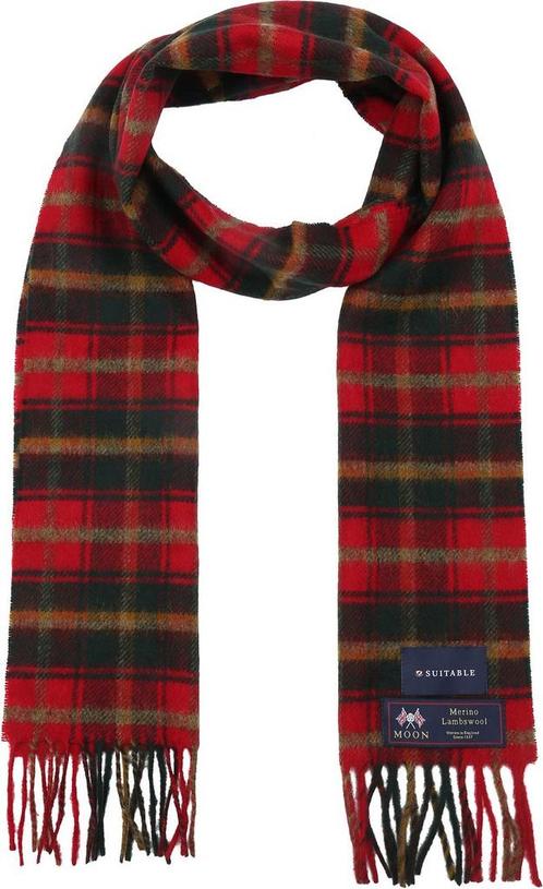 Suitable Sjaal Ruit Merino Wol Rood maat  Heren, Kleding | Heren, Mutsen, Sjaals en Handschoenen, Nieuw, Verzenden