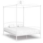 Klassiek Hemelbedframe | OP = OP | 60% Korting, Huis en Inrichting, Slaapkamer | Bedden, Gebruikt, Verzenden, Wit, Tweepersoons