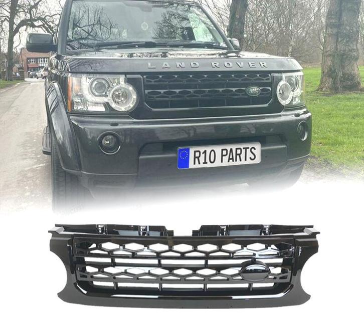 GRILLE POUR LAND ROVER DISCOVERY IV 09-16 NOIR BRILLANT, Auto-onderdelen, Carrosserie, Verzenden