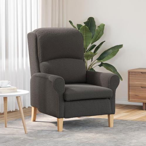 vidaXL Ligstoel met Armleuningen Donkergrijs 52 cm, Huis en Inrichting, Fauteuils, Nieuw, Verzenden