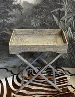 Flamant - Bijzettafel - Rattan, Hout - Birma riet,, Antiek en Kunst