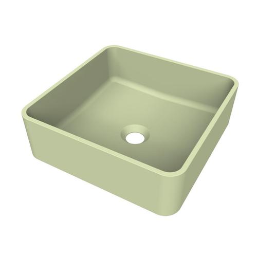 Arcqua Case Opbouw Waskom Vierkant 37x37 Mat Pastel Groen, Doe-het-zelf en Bouw, Sanitair, Overige typen, Nieuw, Ophalen of Verzenden