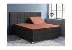 PRIMAVIERA DELUXE Splittopper Satijn Hoeslaken Bruin, Nieuw