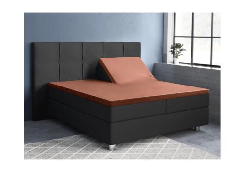 PRIMAVIERA DELUXE Splittopper Satijn Hoeslaken Bruin, Huis en Inrichting, Slaapkamer | Beddengoed